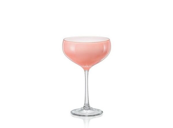 Crystalex Cocktailglas Coupe Praline Cherry rosa