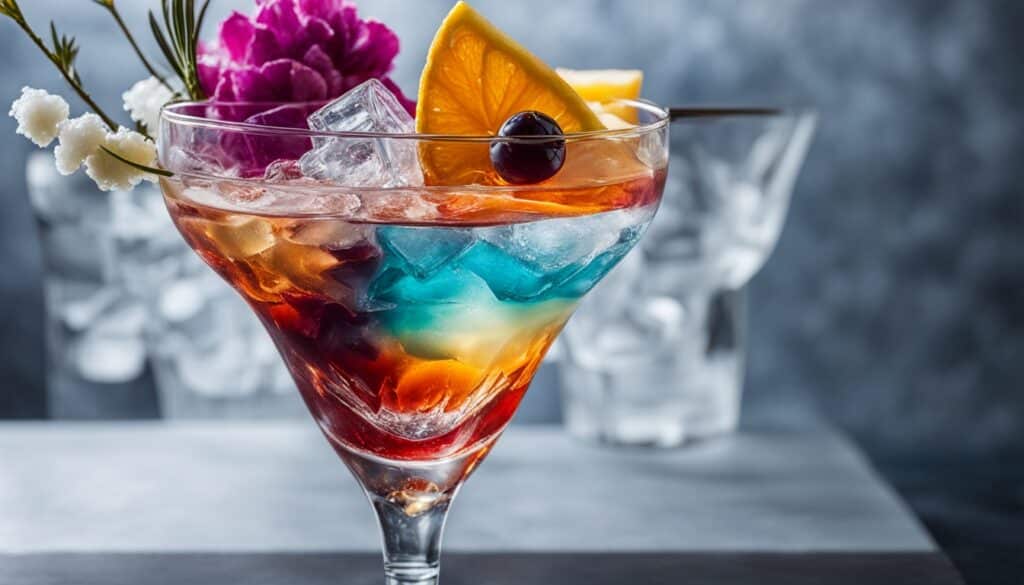 Cocktail-Charakter durch Eis