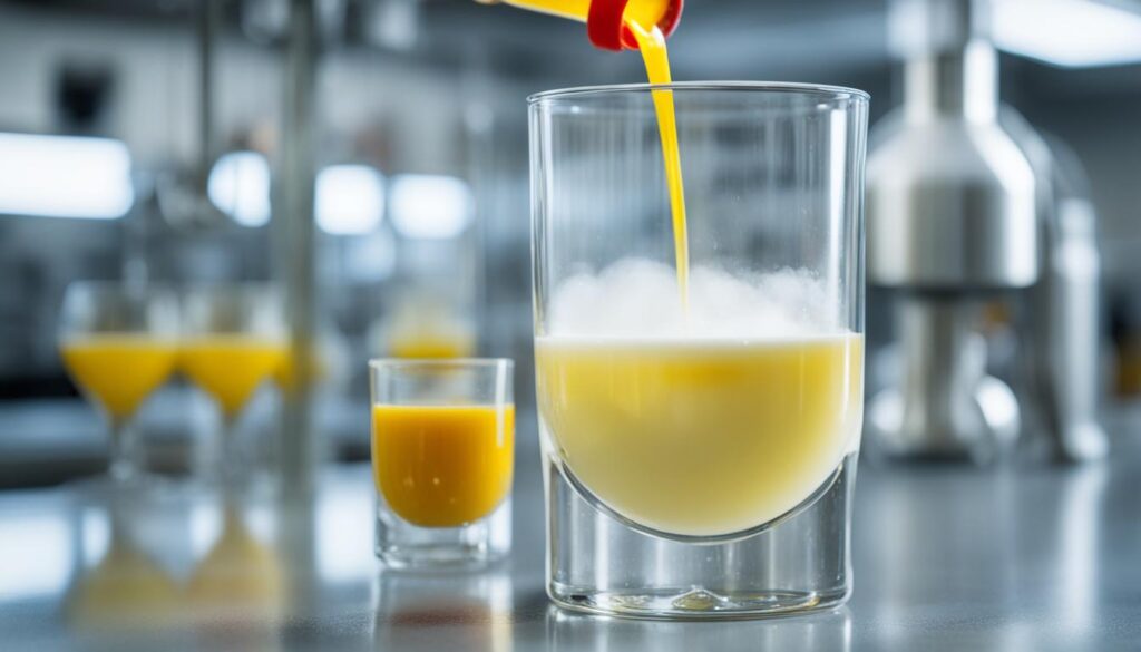 Pasteurisierung von Eiern für Cocktails