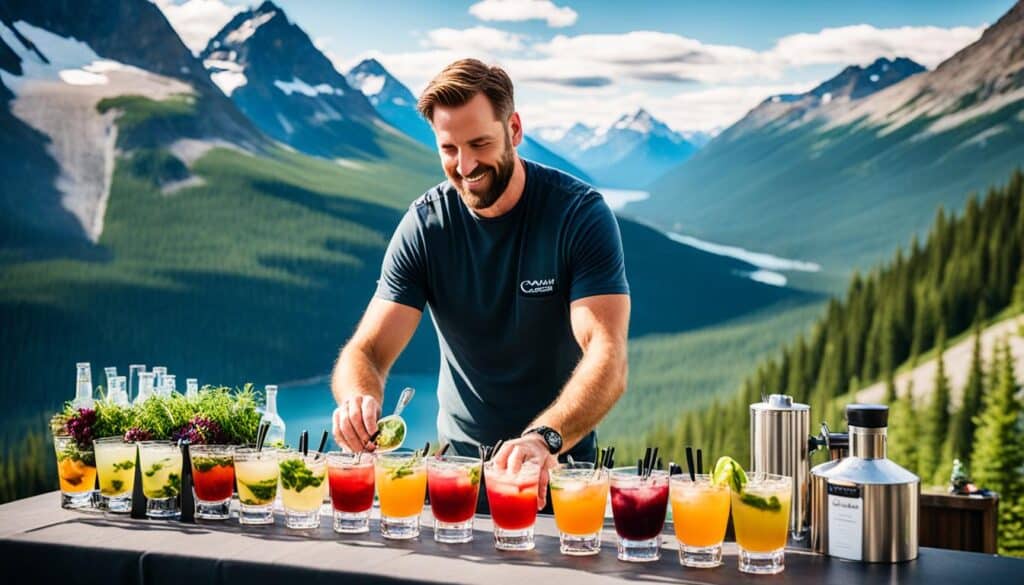 kanadische Events und Cocktails